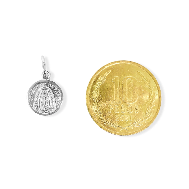 COLGANTE MEDALLA VIRGEN DE BETANIA 10MM PLATA FINA 925 - 4