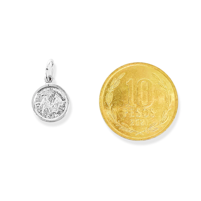 COLGANTE MEDALLA SANTISIMA TRINIDAD 10MM PLATA FINA 925 - 5