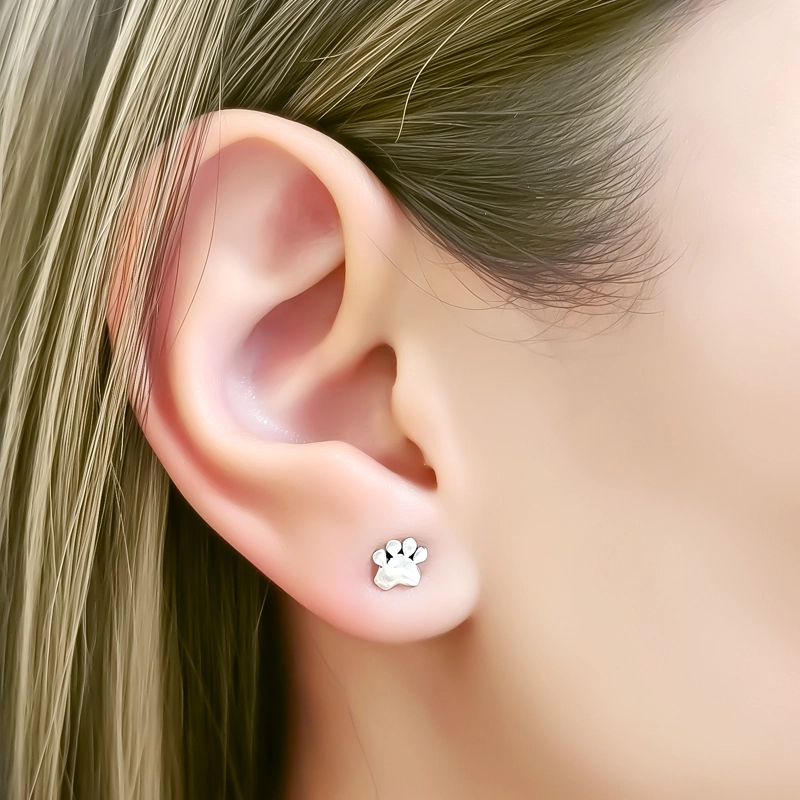 AROS HUELLA PERRO MINI PLATA FINA 925 - 3