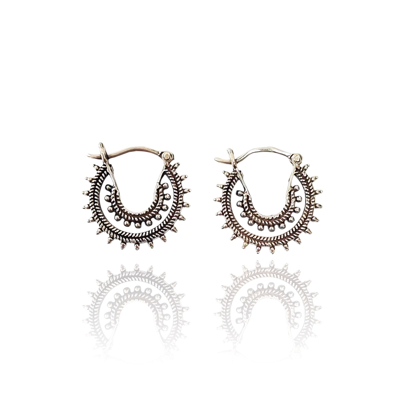 AROS ARGOLLA TRIANA PLATA FINA 925 - 1