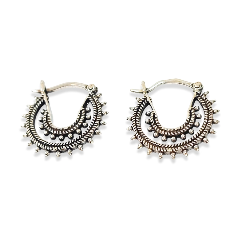AROS ARGOLLA TRIANA PLATA FINA 925 - 2
