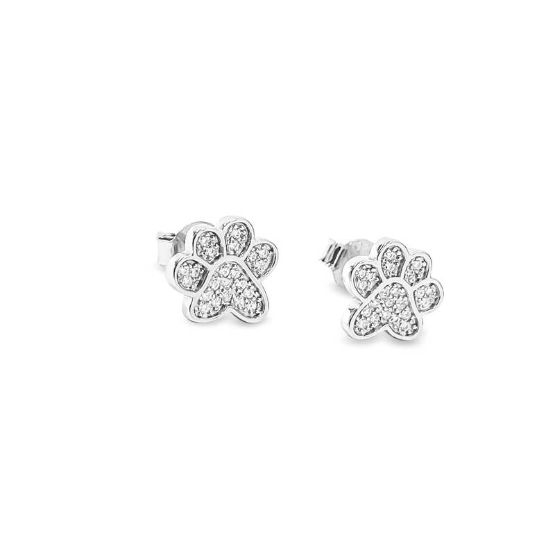 AROS HUELLA MICRO CIRCON PLATA FINA 925 - 2