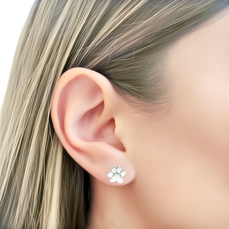 AROS HUELLA MICRO CIRCON PLATA FINA 925 - 3