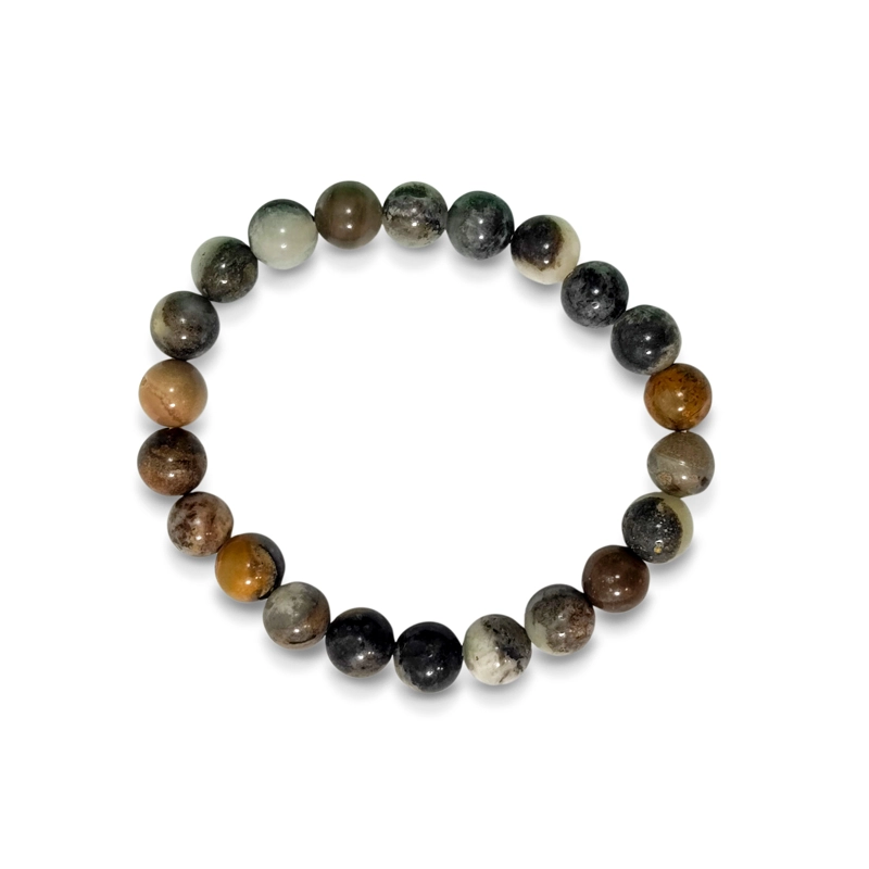 PULSERA JASPE PICASSO 8MM ELASTICADA - 2