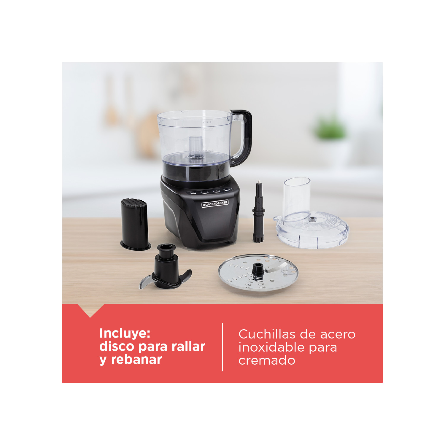 PROCESADOR DE ALIMENTOS BLACK+DECKER SILENCIOSO FP4342 - 6