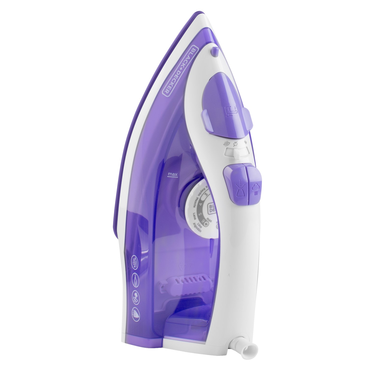 PLANCHA BLACK & DECKER ROPA A VAPOR TRUEGLIDE IRBD204 1500W - 2