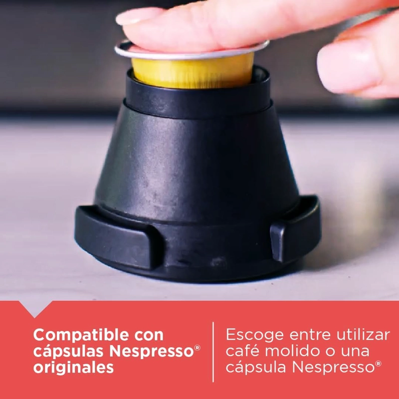 CAFETERA ESPRESSO 20 BARES CAPSULAS-CAFE  MOLIDO BLACK+DECKER - 5