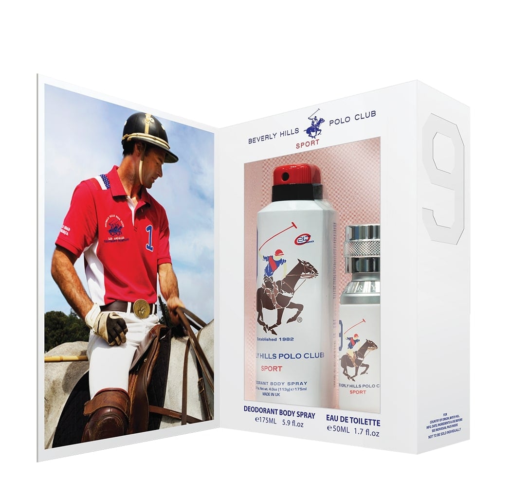 PERFUME BEVERLY HILLS POLO CLUB ESTUCHE SPORTS NINE HOMBRE EDT 50 + DEO - 3