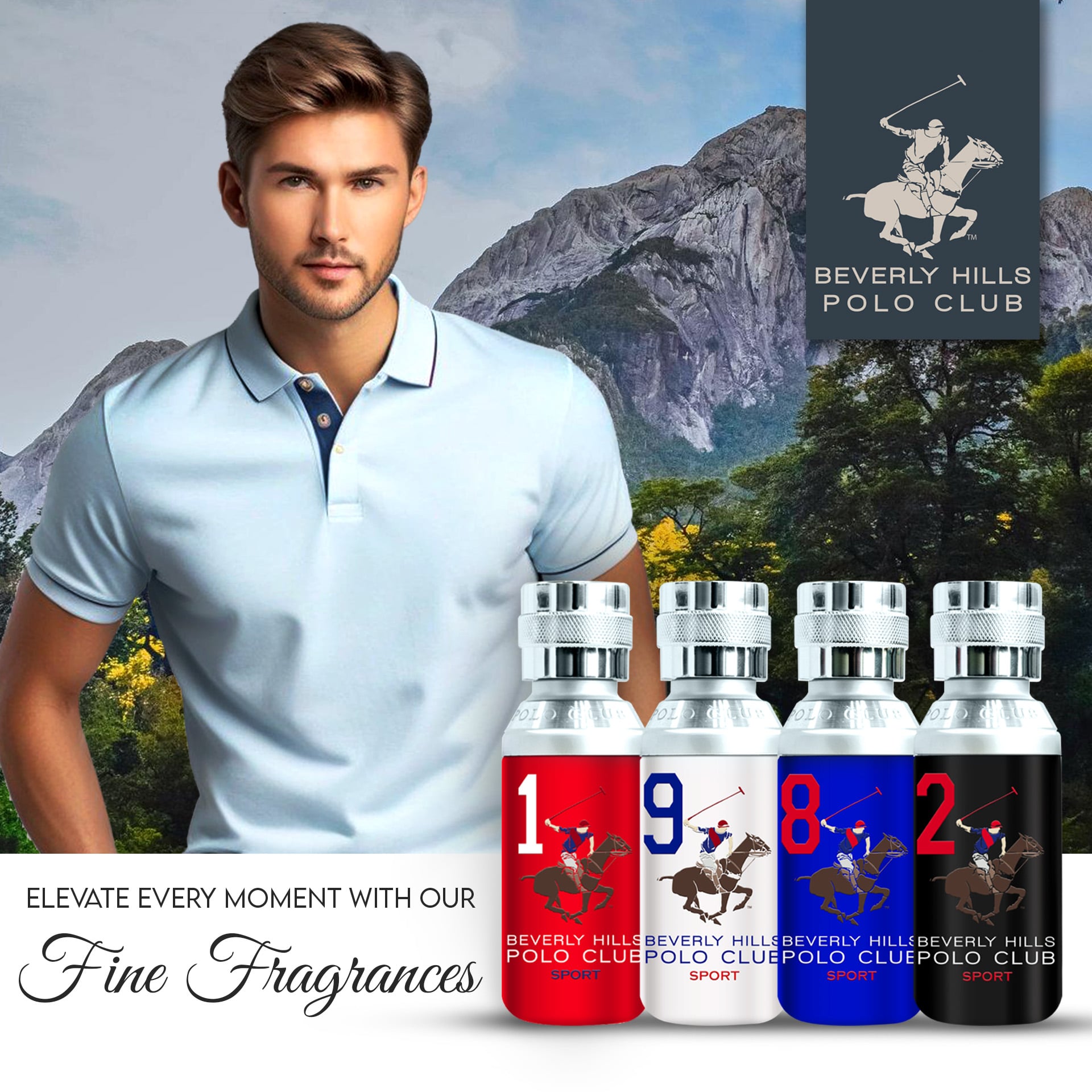 PERFUME BEVERLY HILLS POLO CLUB SPORTS NINE HOMBRE EDT 100 ML - 2