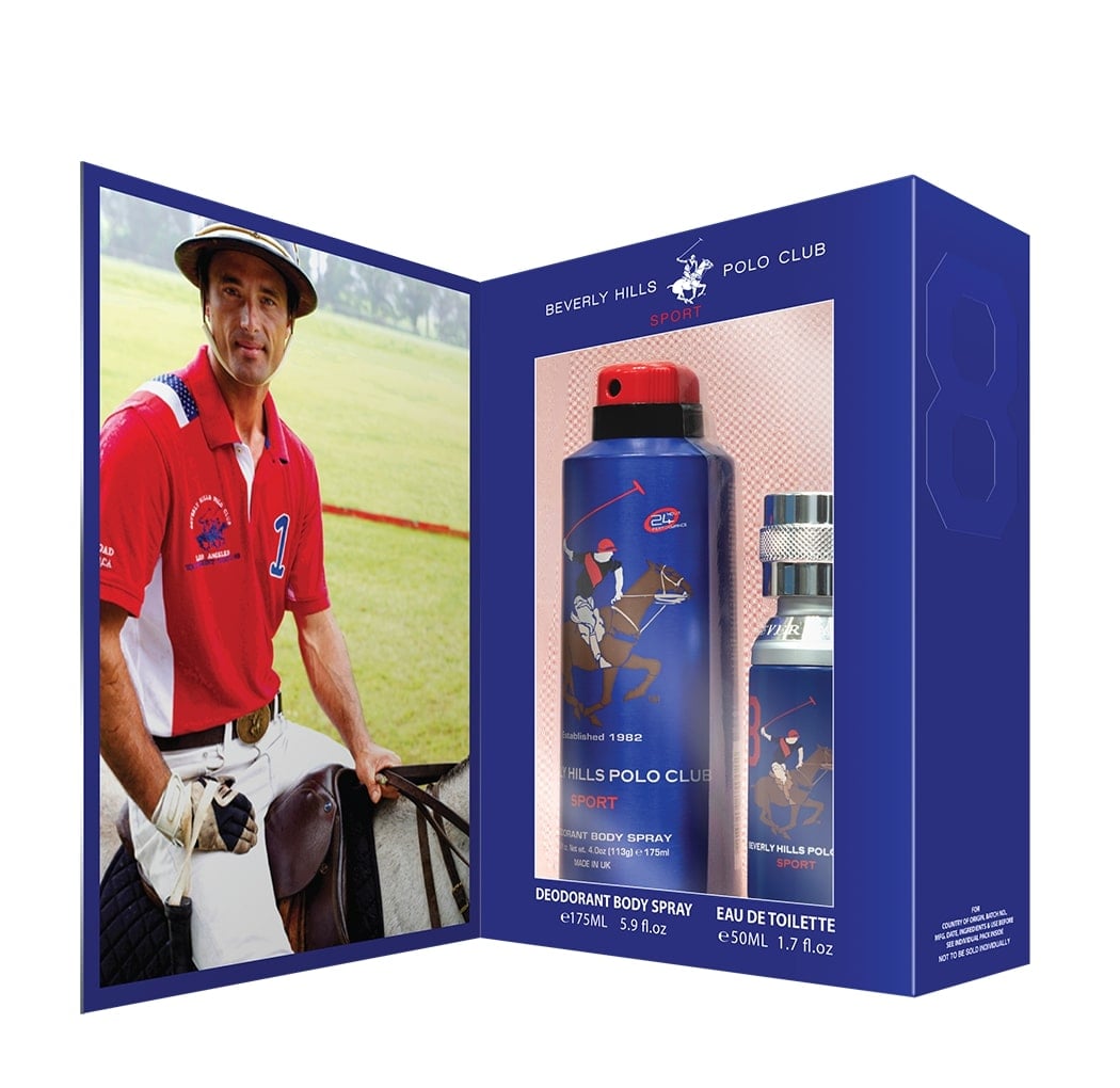 PERFUME BEVERLY HILLS POLO CLUB ESTUCHE SPORTS TWO HOMBRE EDT 50 ML + DEO - 3