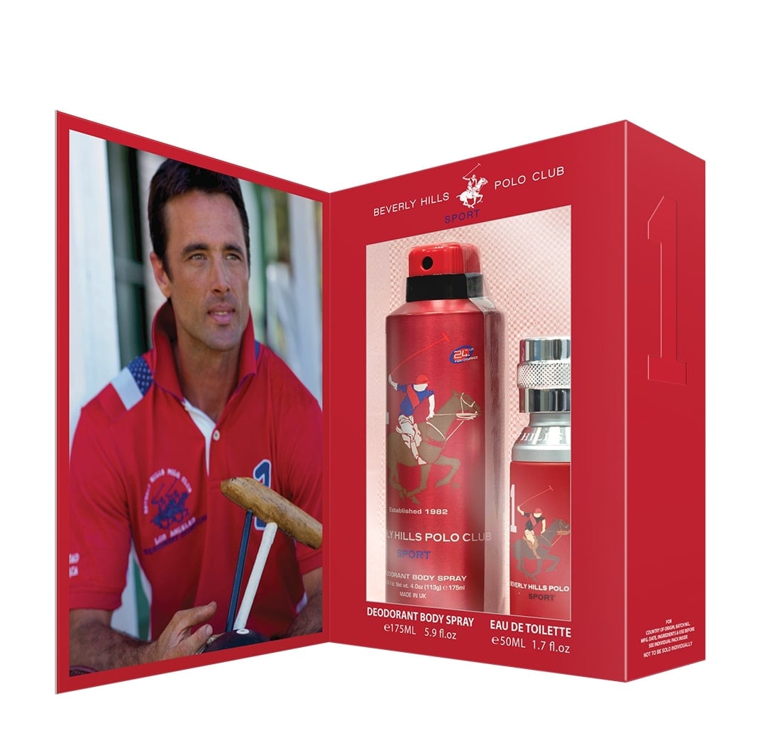 PERFUME BEVERLY HILLS POLO CLUB ESTUCHE SPORTS ONE HOMBRE EDT 50ML + DEO - 1
