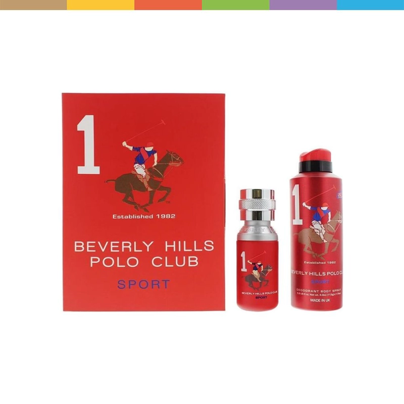 PERFUME BEVERLY HILLS POLO CLUB ESTUCHE SPORTS ONE HOMBRE EDT 50ML + DEO - 2