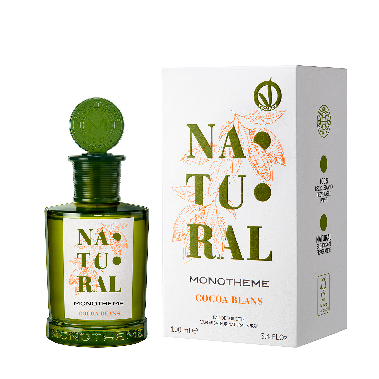 MONOTHEME NATURAL COCOA BEANS EDT 100 ML VEGAN - 3