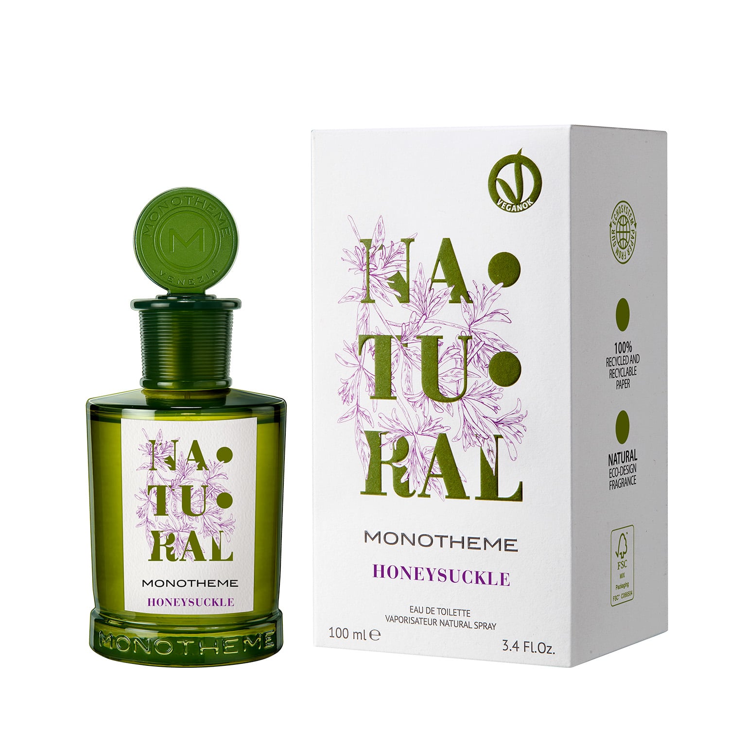 MONOTHEME NATURAL HONEYSUCKLE EDT 100 ML VEGAN - 3
