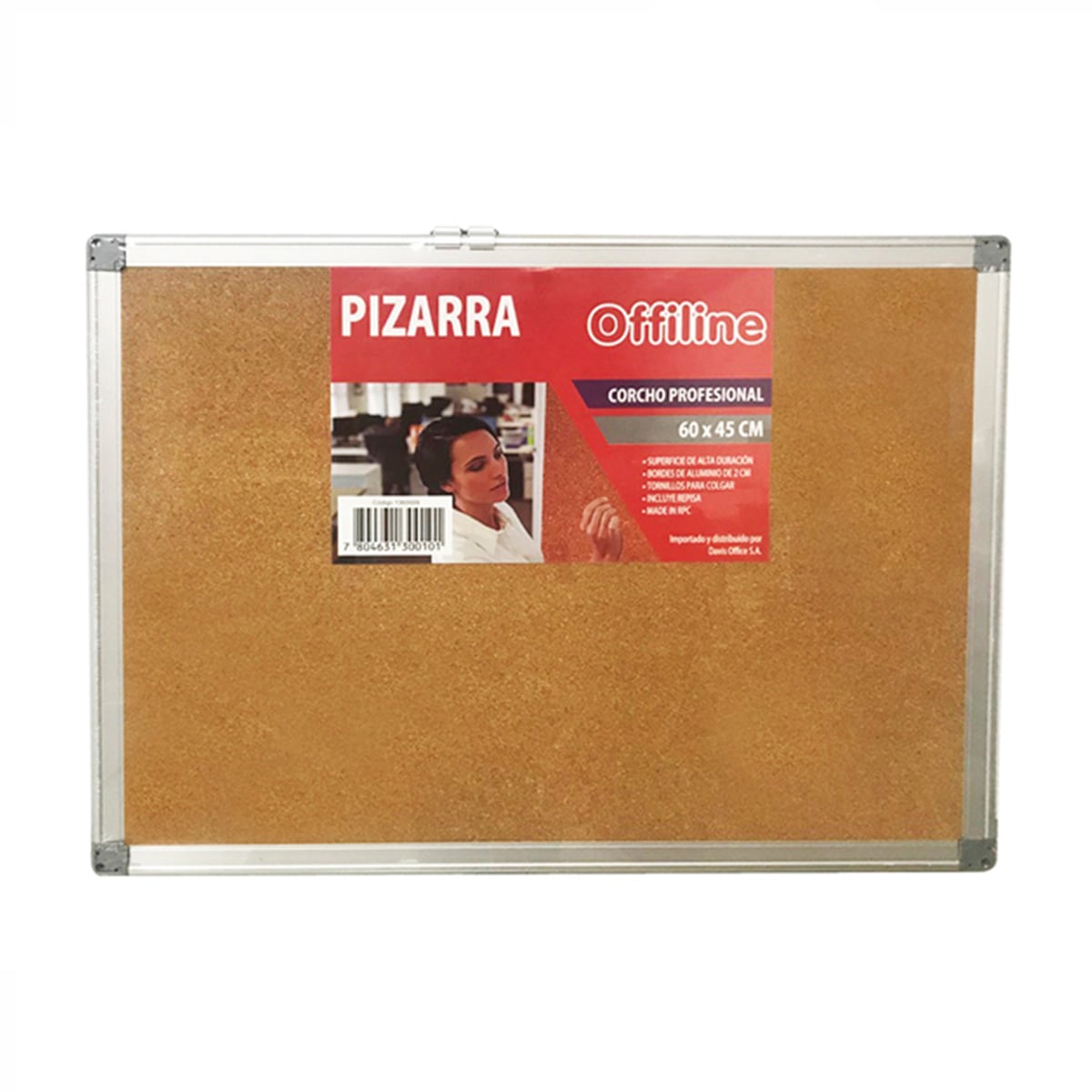 PIZARRA DE CORCHO 60 X 45CM OFFILINE - 1