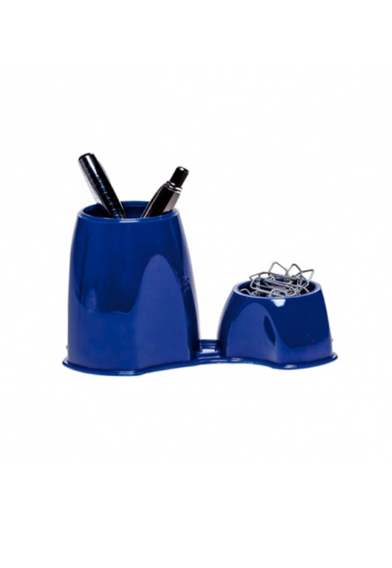 LAPICERO Y PORTA CLIPS AZUL - 1