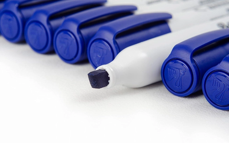 PACK 10 PLUMONES DE PIZARRA AZUL FLASH MARKER 742 PELIKAN - 4