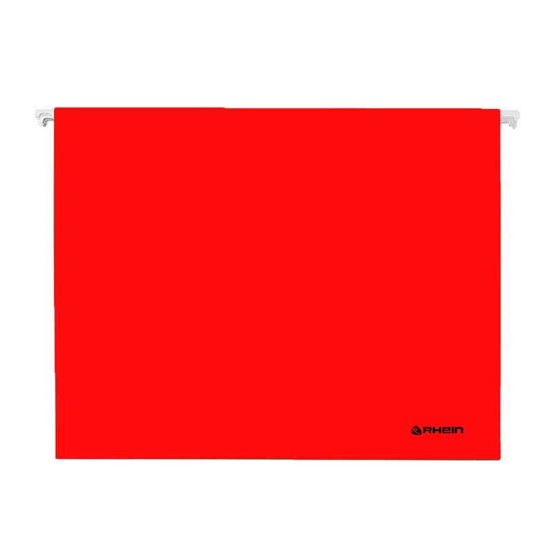 PACK 25 CARPETA COLGANTE CARTULINA OFICIO ROJO RHEIN
