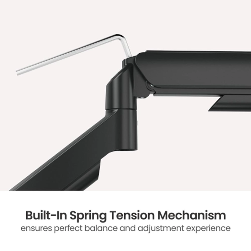SOPORTE DE MONITOR A GAS PARA ESCRITORIO DE 17'-32' NEGRO - 4
