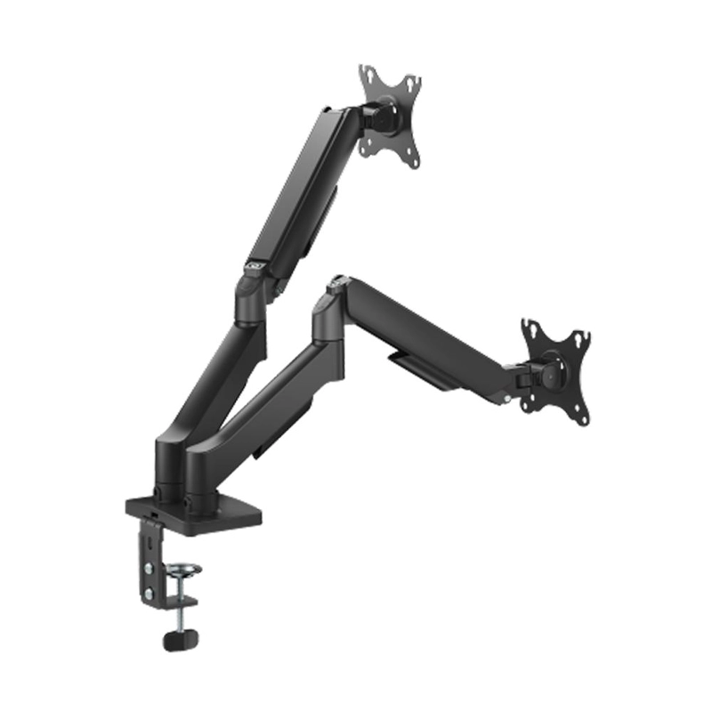 SOPORTE MONITOR A GAS 2 BRAZOS ESCRITORIO DE 17'-32' NEGRO - 2