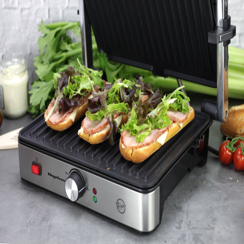 SANDWICHERA MAGEFESA PARILLA GRILL TEXAS MGF4635 CAPACIDAD 4 - 7