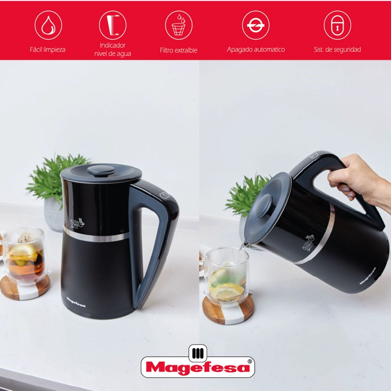 HERVIDOR DIGITAL 1.7L MAGEFESA ALSTER DIGIT MGF3642 - 3