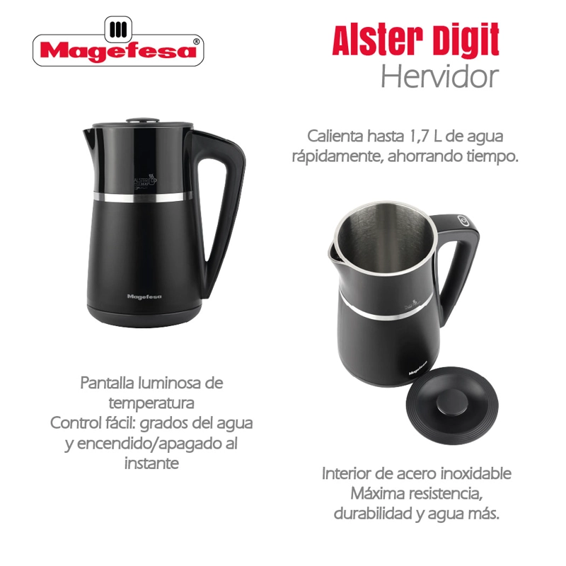 HERVIDOR DIGITAL 1.7L MAGEFESA ALSTER DIGIT MGF3642 - 4