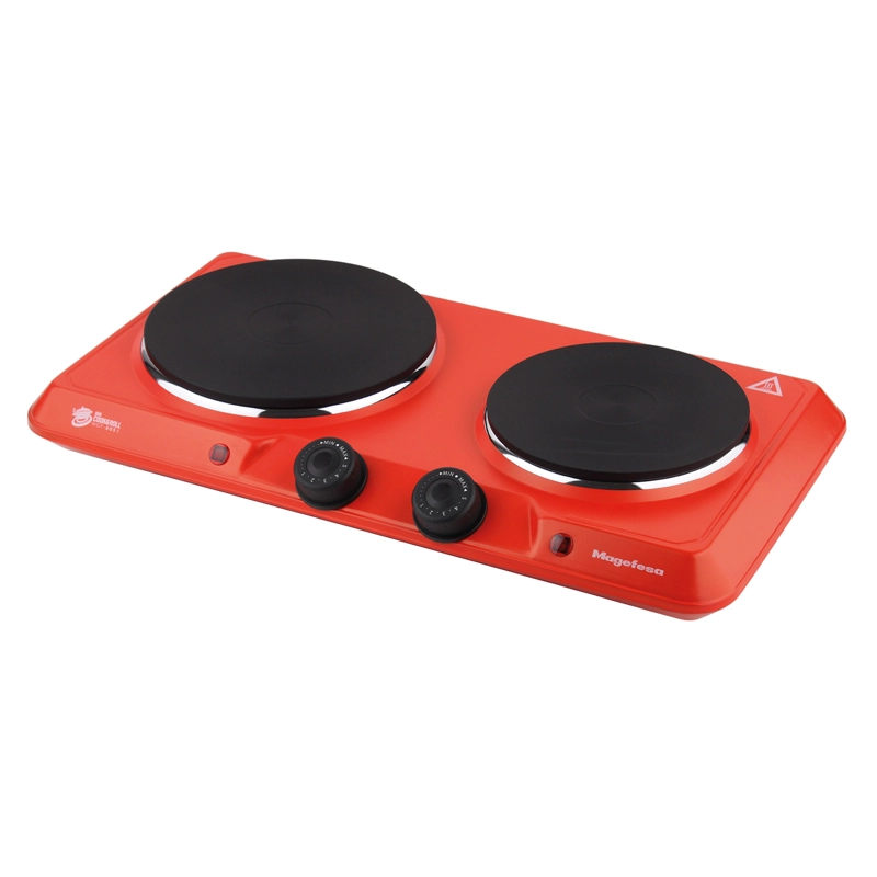 MAGEFESA COCINA ELECTRICA ENCIMERA MAGEFESA 2 PLATOS 2000W ROJA