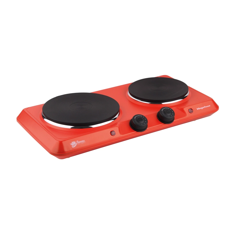 COCINA ELECTRICA ENCIMERA MAGEFESA 2 PLATOS 2000W ROJA - 2