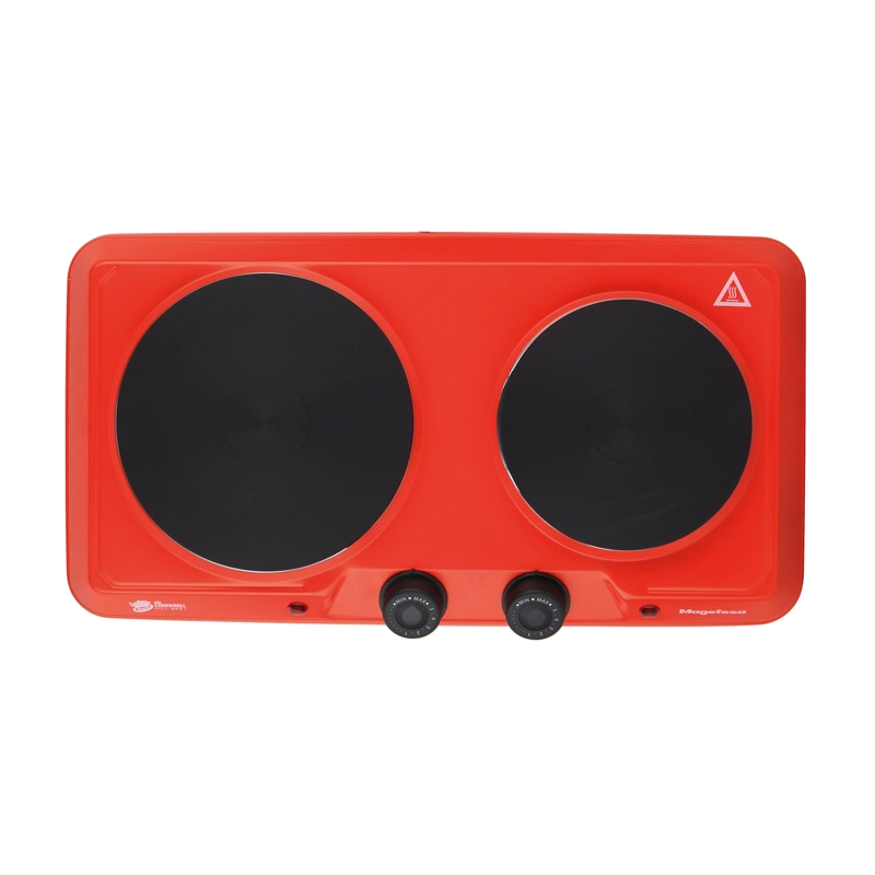 COCINA ELECTRICA ENCIMERA MAGEFESA 2 PLATOS 2000W ROJA - 4