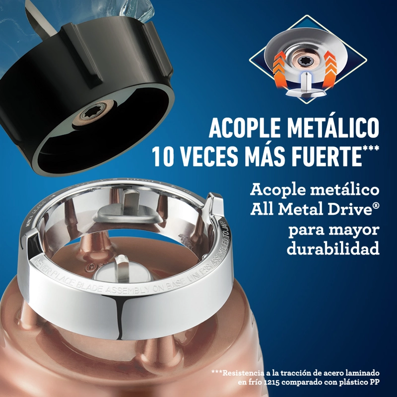 LICUADORA OSTER BLST4128-052 700 W 1.25 L CLÁSICA COBRE ERGONÓMICA 3 VELOCIDADES BLST4128 - 3