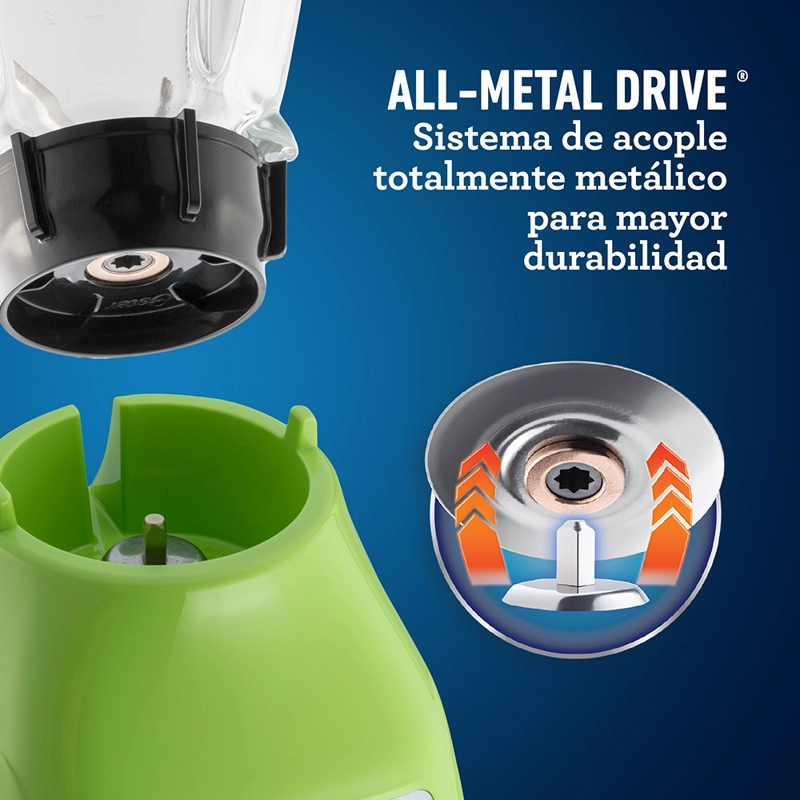 LICUADORA OSTER BLSTKAG-KPB-052 550 W 1.5 L BLSTKAGKPB 2 VELOCIDADES VASO VIDRIO - 3