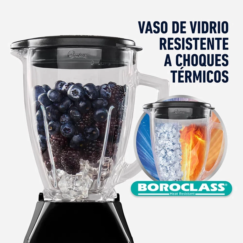 LICUADORA OSTER BLSTKAG-BPB-052 550 W 1.5 L 2 VELOCIDADES MÁS PULSO VASO VIDRIO BLSTKAGBPB - 2