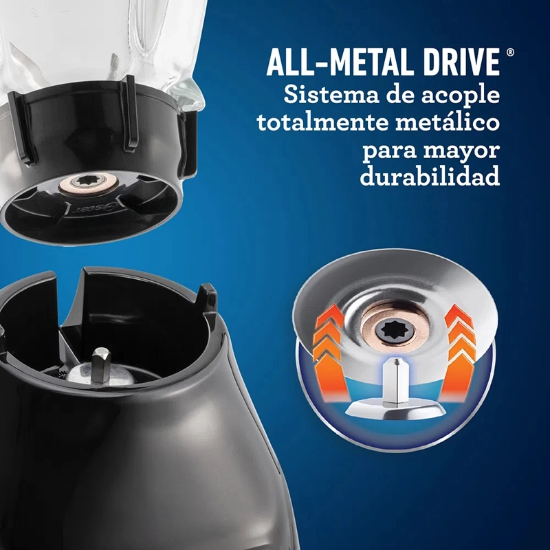 LICUADORA OSTER BLSTKAG-BPB-052 550 W 1.5 L 2 VELOCIDADES MÁS PULSO VASO VIDRIO BLSTKAGBPB - 3