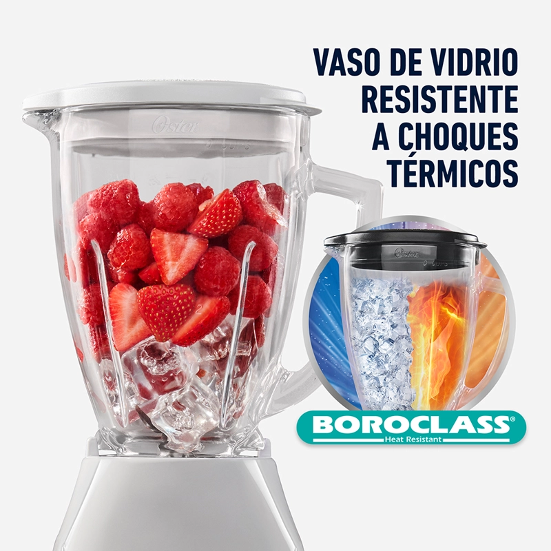 LICUADORA OSTER BLSTKAG-WRD-052 550 W 1.5 L VASO VIDRIO CONTROL PERILLA BLSTKAGWRD - 2