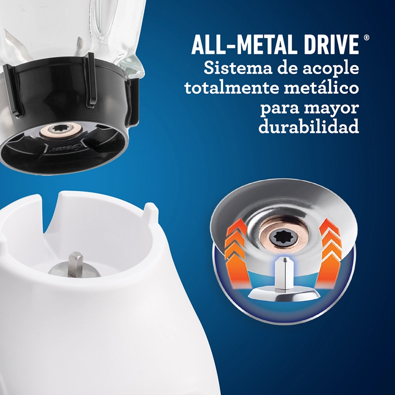 LICUADORA OSTER BLSTKAG-WRD-052 550 W 1.5 L VASO VIDRIO CONTROL PERILLA BLSTKAGWRD - 3