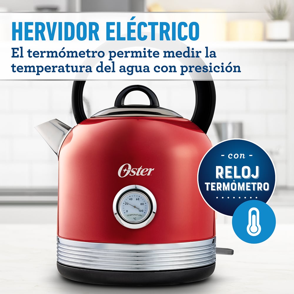 HERVIDOR ELÉCTRICO OSTER BVSTKT900R-052 CON CAPACIDAD DE 2.5 LT BVSTKT900R - 3