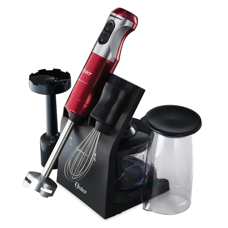 BATIDORA OSTER FPSTHB5103R-052 600 W INMERSIÓN ROJA CUCHILLA QUAD ACCESORIOS FPSTHB5103R - 1