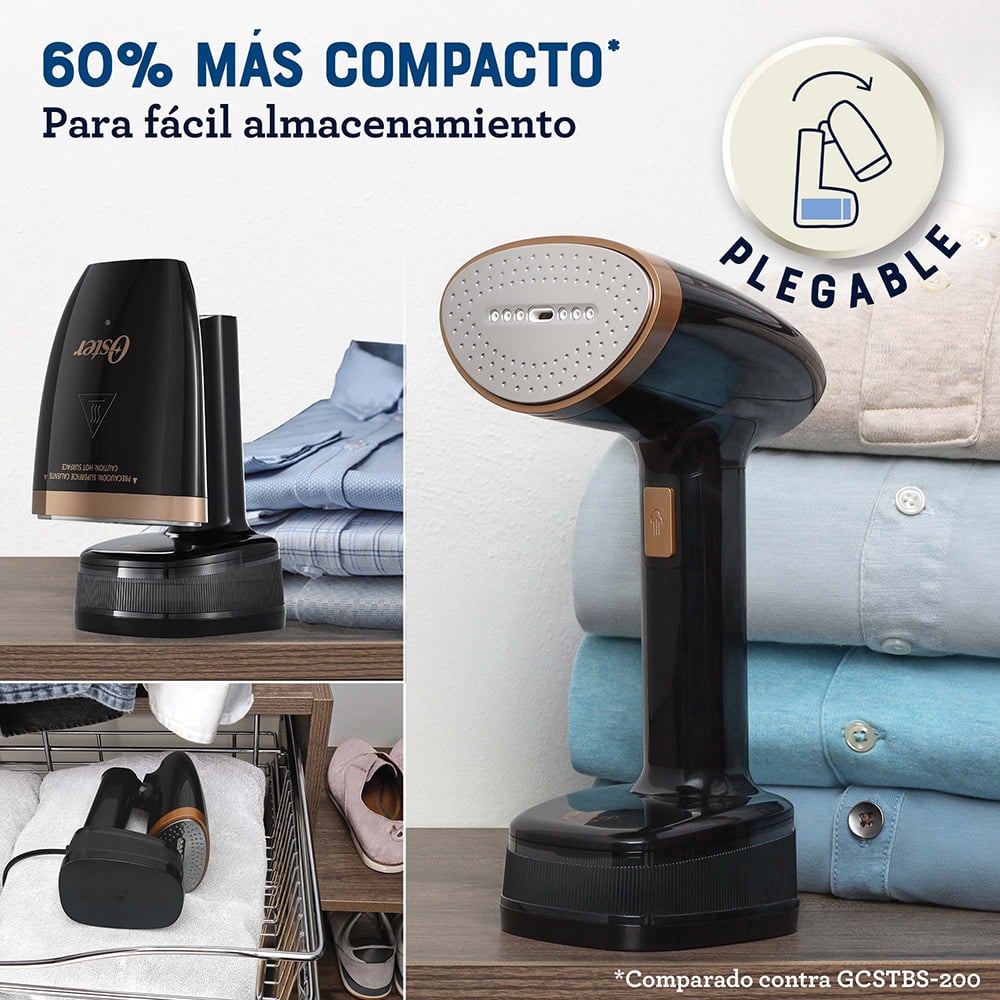 PLANCHA OSTER A VAPOR VERTICAL MANO PLEGABLE NEGRO GCSTFS300 1200W - 2