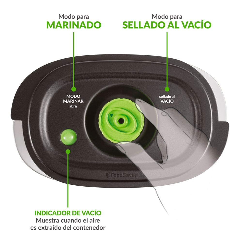 PACK CONTENEDORES FOODSAVER® CON MARINADOR 700 ML Y 1.2 LT FFC025X - 2