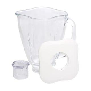 VASO OSTER DE VIDRIO TIPO TRÉBOL CON TAPA