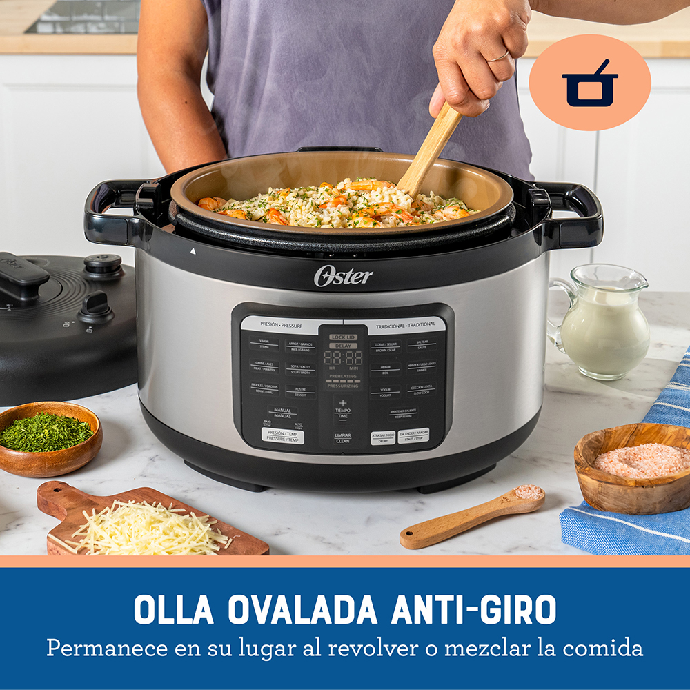 MULTI-OLLA RÁPIDA OVALADA 5.7 LT CON 15 FUNCIONES OSTER CKSTPCECOV57 - 2