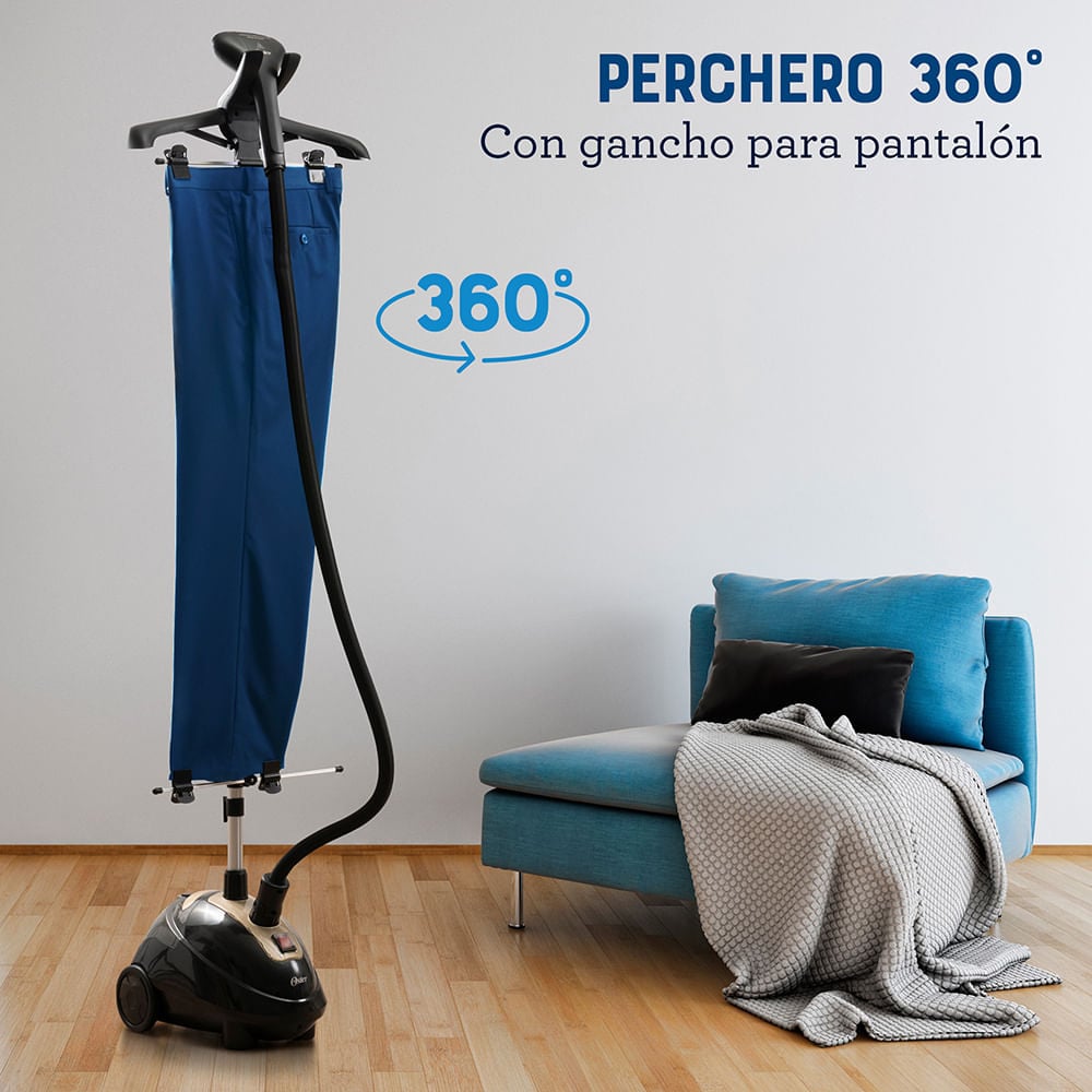 VAPORIZADOR OSTER PRENDAS ® CON GANCHO PANTALON GCSTGS7000 NEGRO - 5