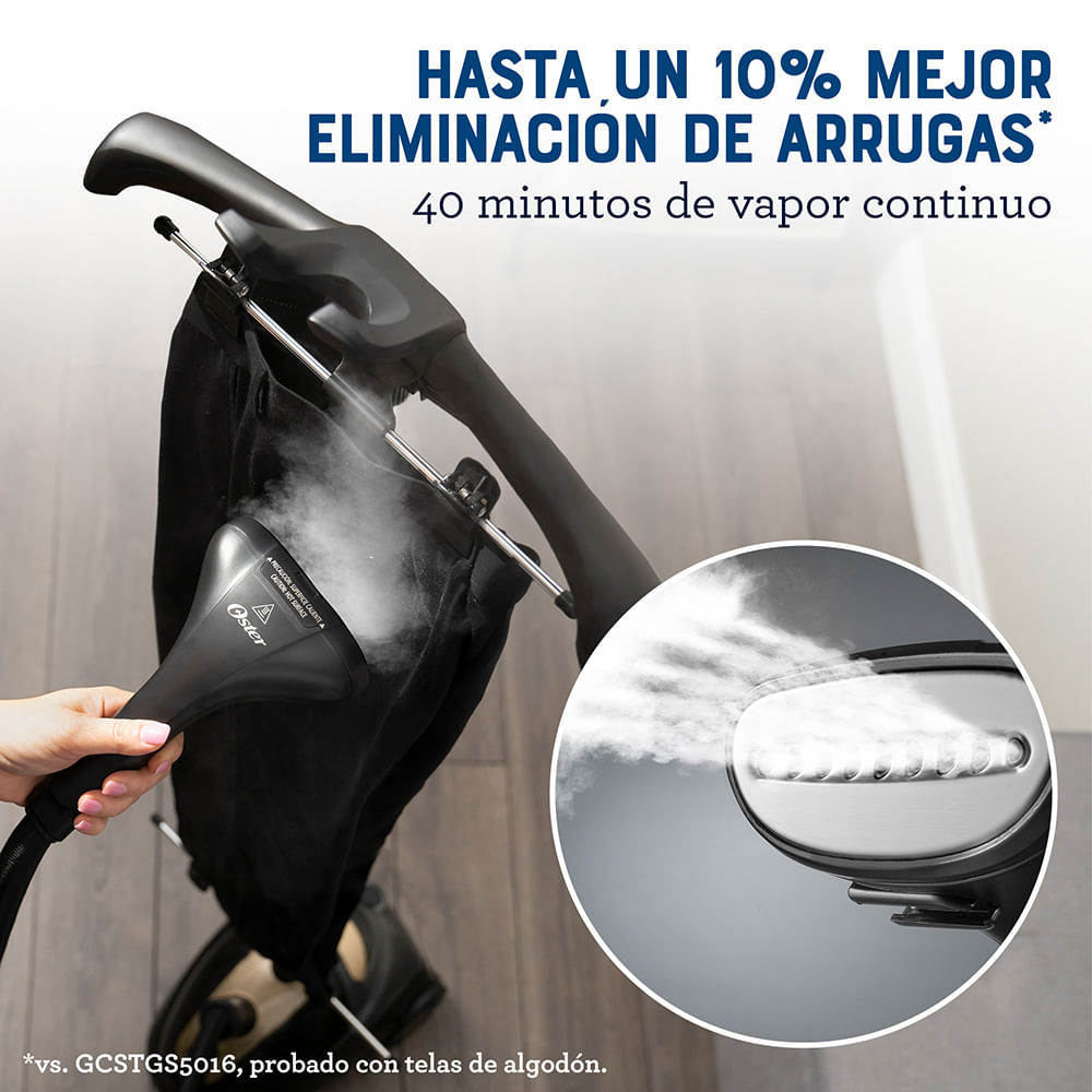 VAPORIZADOR OSTER PRENDAS ® CON GANCHO PANTALON GCSTGS7000 NEGRO - 6