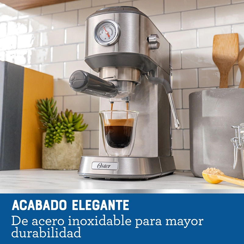 CAFETERA OSTER HIDROPRESIÓN COMPACTA ESPRESSO ® BVSTEM7200 - 8