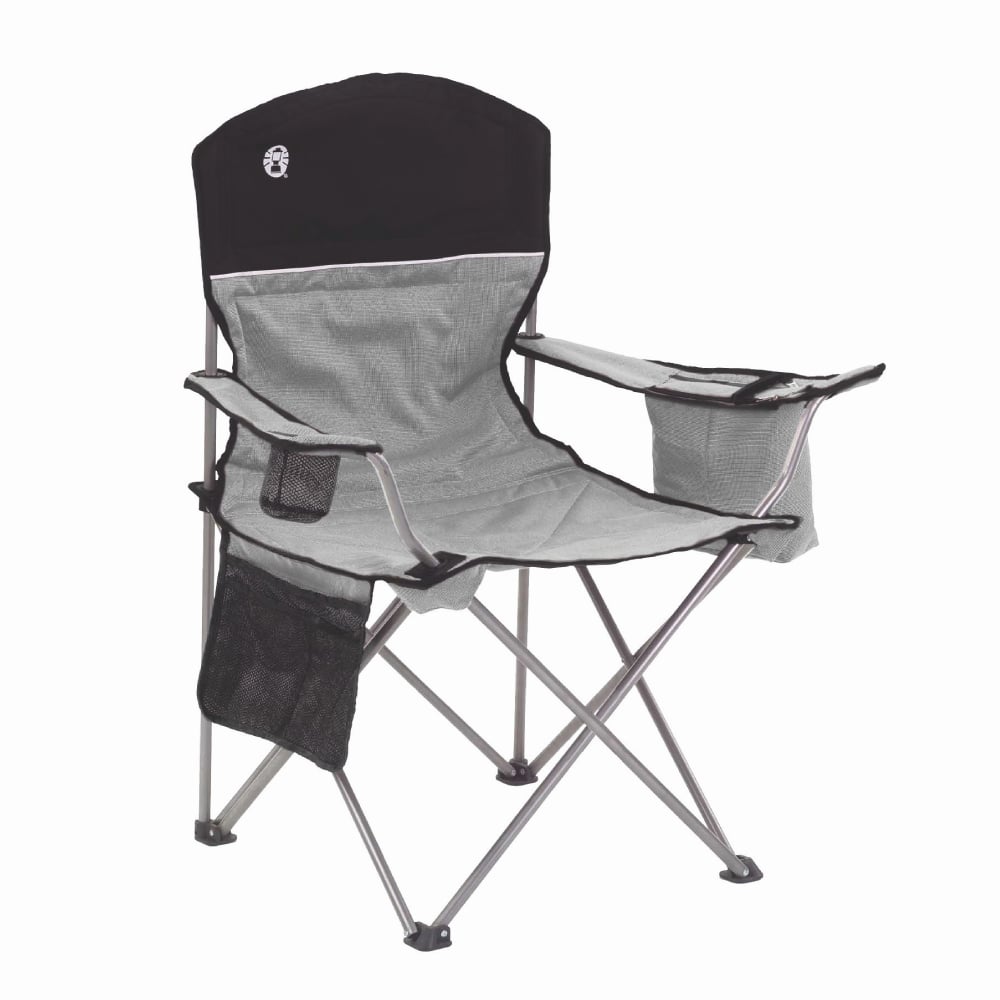 SILLA PLEGABLE COOLER QUAD COLEMAN® NEGRA - 1