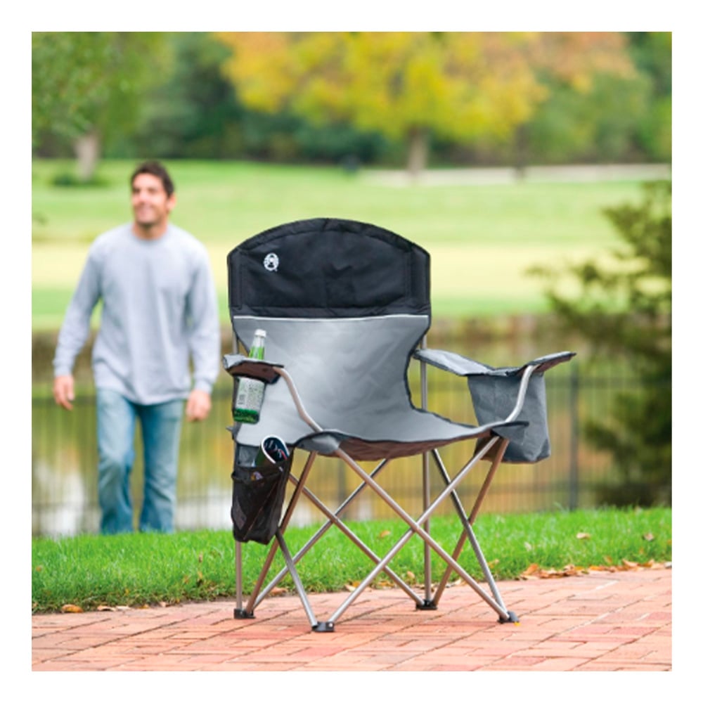 SILLA PLEGABLE COOLER QUAD COLEMAN® NEGRA - 4