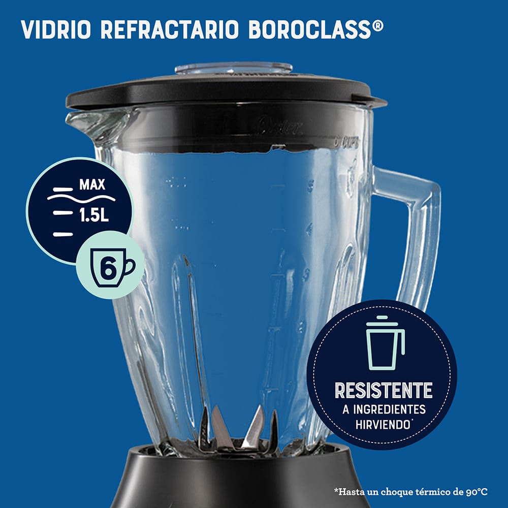 LICUADORA OSTER BLSTPEG-CRT-052 800 W 1.5 L REVERSIBLE 3 VELOCIDADES + PULSO BLSTPEGCRT - 6