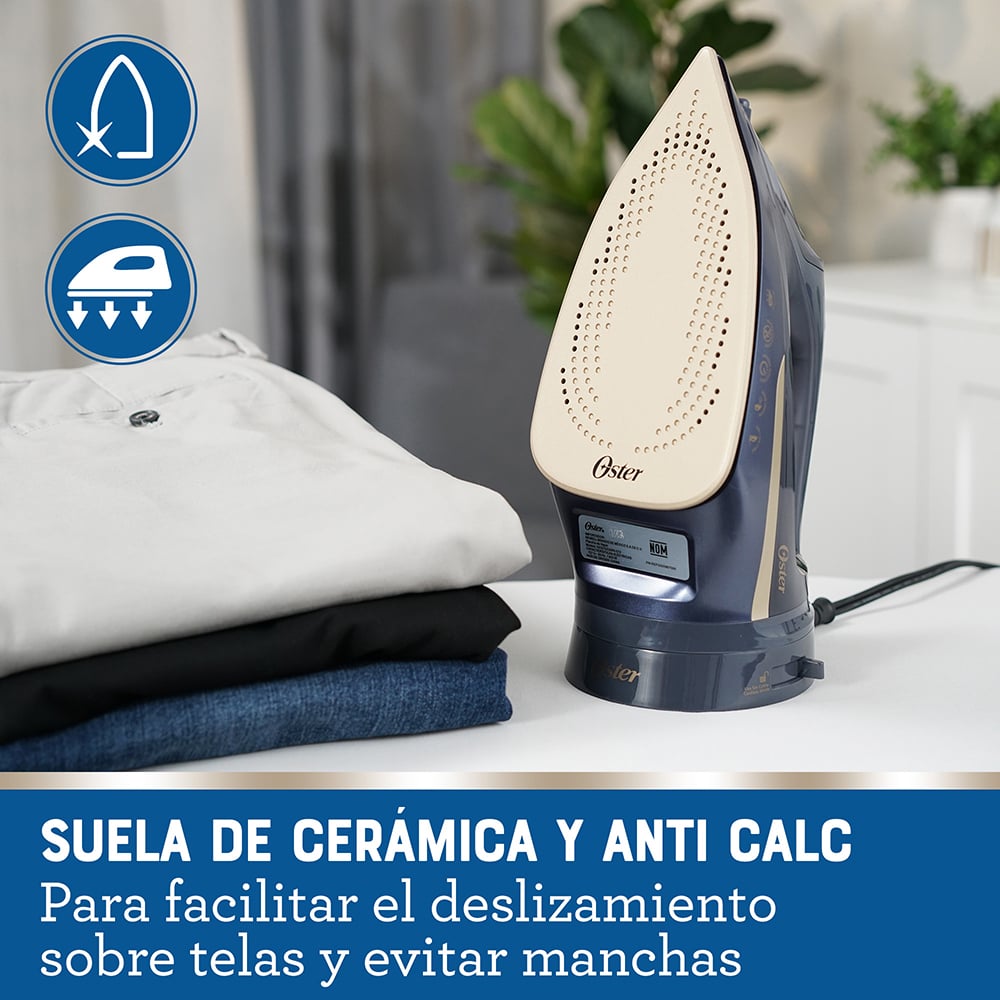 PLANCHA VAPOR OSTER 2200W INALÁMBRICA 2 EN 1 CERÁMICA GCSTCC5000 - 6