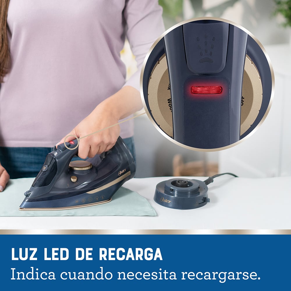 PLANCHA VAPOR OSTER 2200W INALÁMBRICA 2 EN 1 CERÁMICA GCSTCC5000 - 7